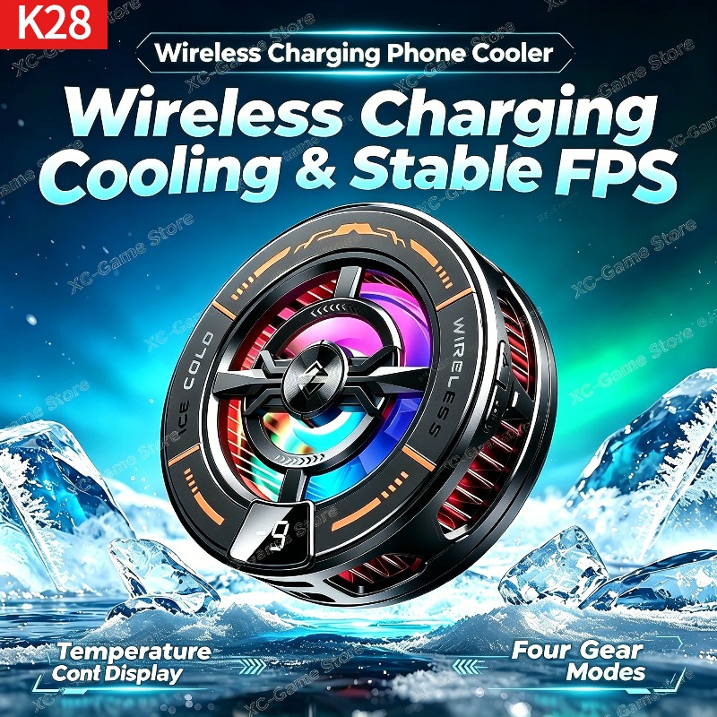 Gaming Zone Accessories - K28 Magnetic Semiconductor Phone Cooler with