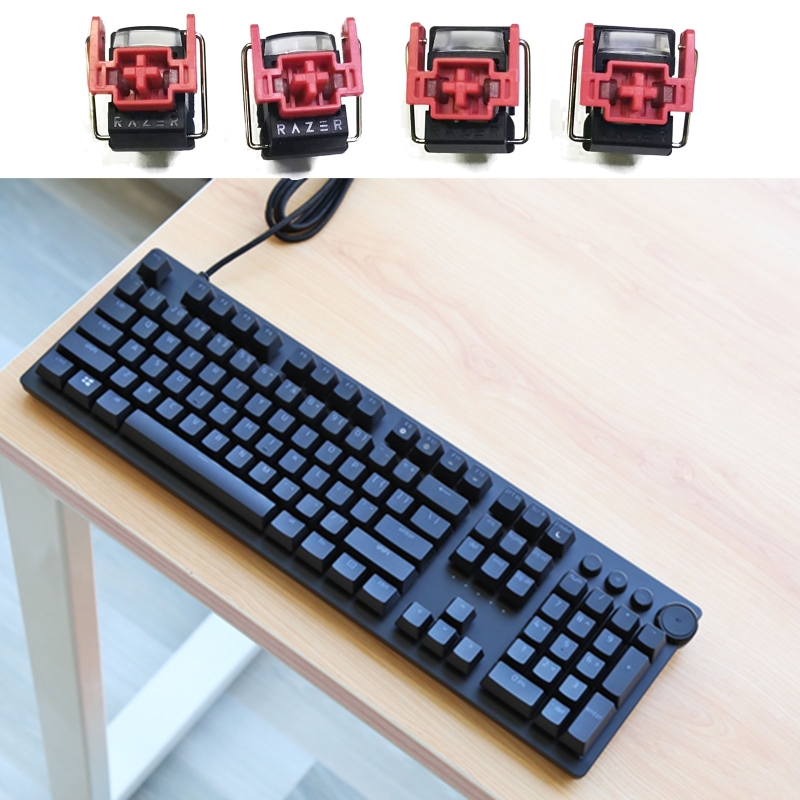 Gaming Accessories Aesthetic - 4Pcs V2 Slient Liner Red Optical