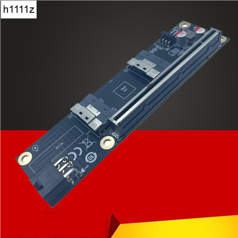 Vertical Gpu Bracket - NEW 2 Port SlimSAS 8i x2