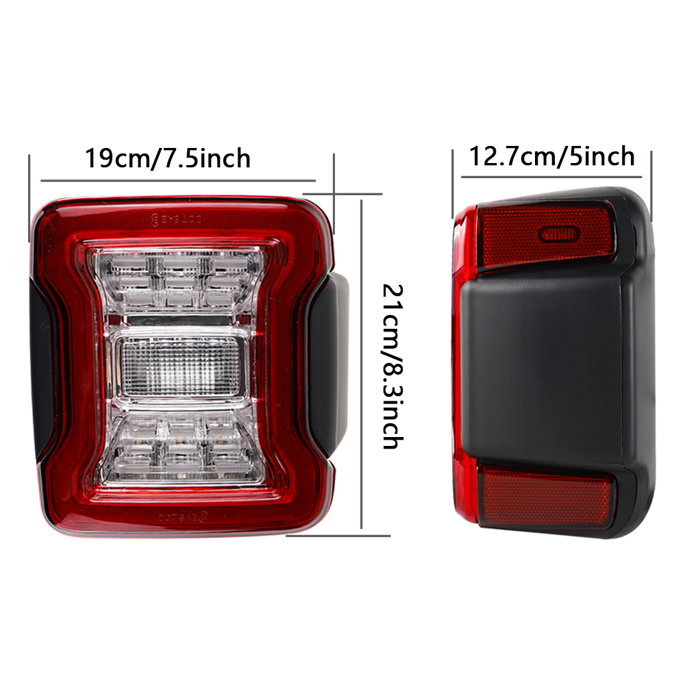 LED Tail Lights for Jeep Wrang - огляд і ціна Gaming Accessories Storage