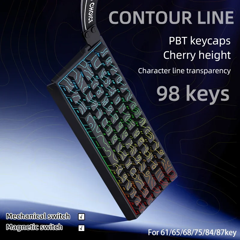 Contour KM98 PBT Keycaps-Perfe - огляд і ціна Gaming Accessories Aesthetic