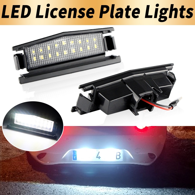 2PCS White LED License Plate L - огляд і ціна Gaming Accessories Storage