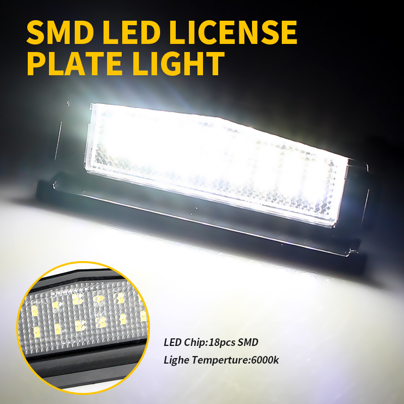 2PCS White LED License Plate L - огляд і ціна Gaming Accessories Storage