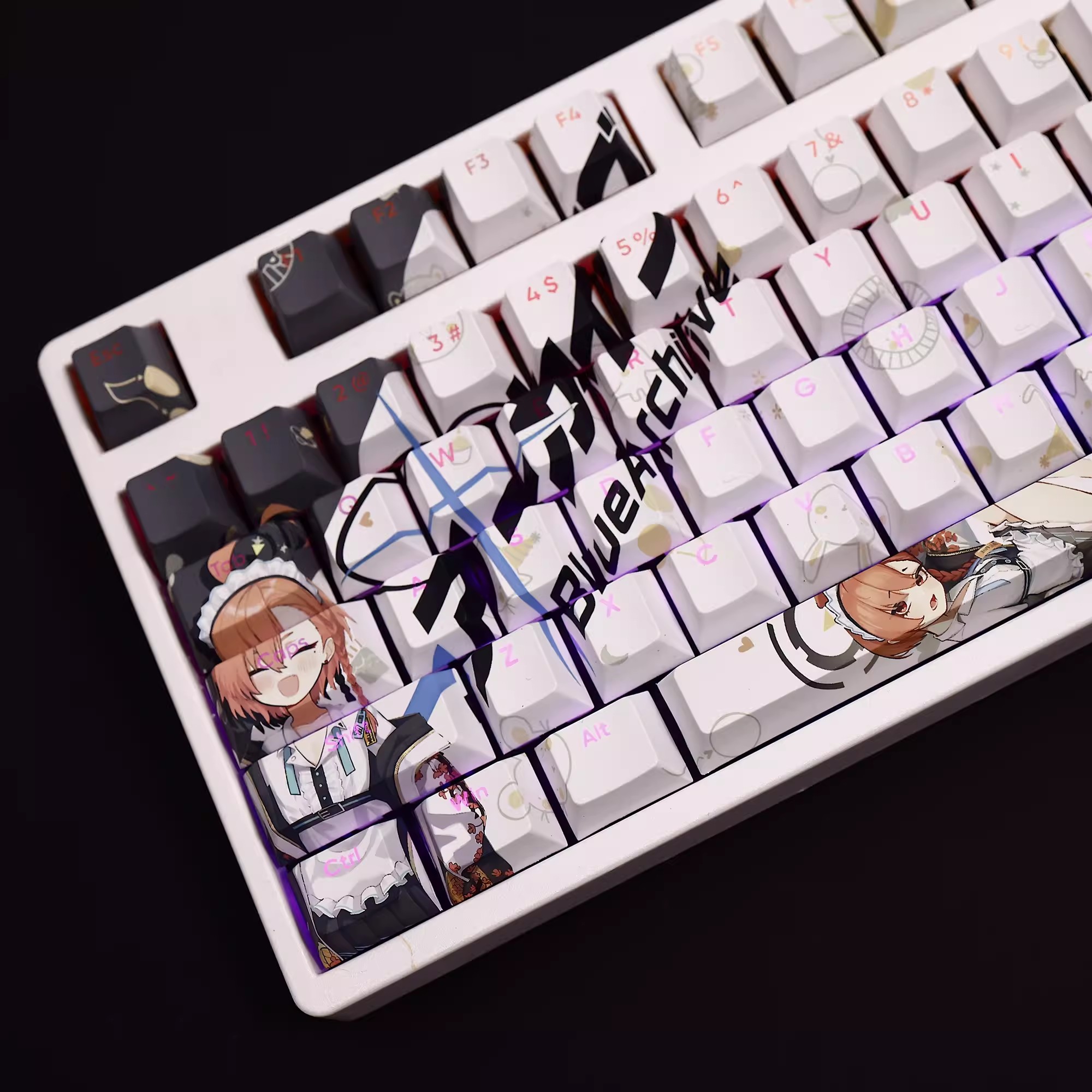 108 Keys/set Blue Archive Mika - огляд і ціна Gaming Accessories Aesthetic