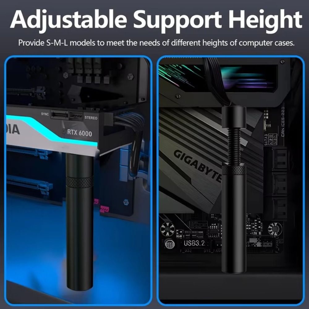 Adjustable Aluminum Graphics C - огляд і ціна Vertical Gpu Bracket