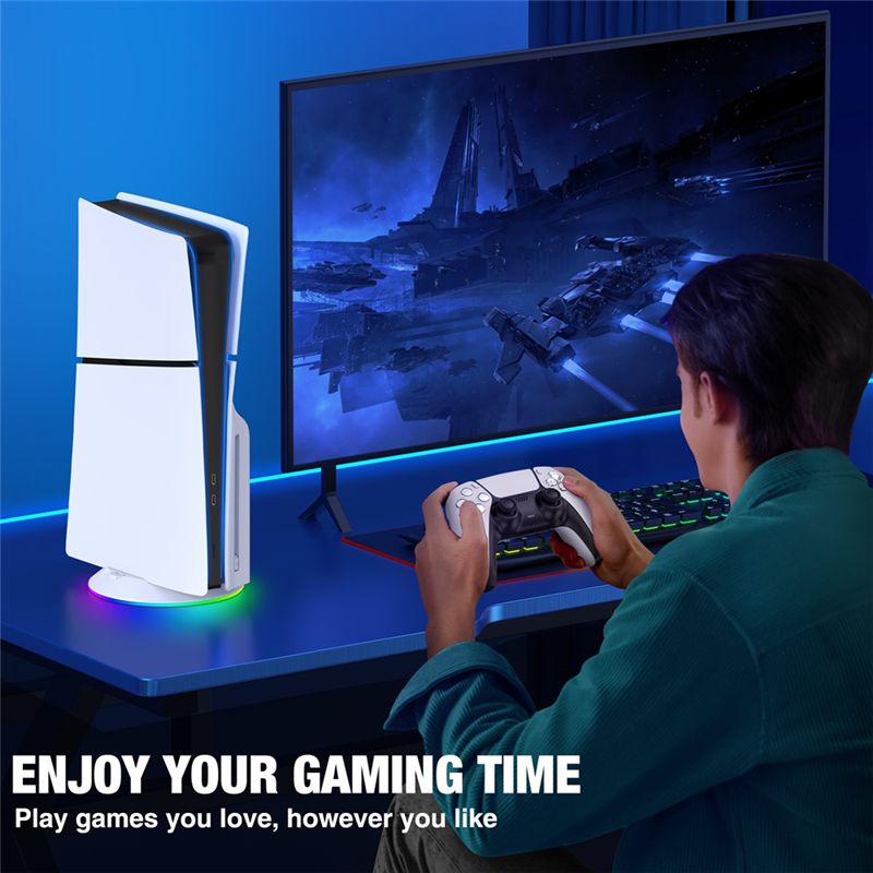 AED7-Vertical Stand With RGB L - огляд і ціна Gaming Zone Accessories