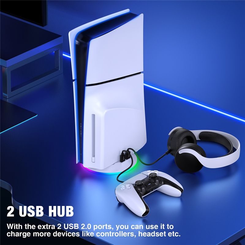 AED7-Vertical Stand With RGB L - огляд і ціна Gaming Zone Accessories
