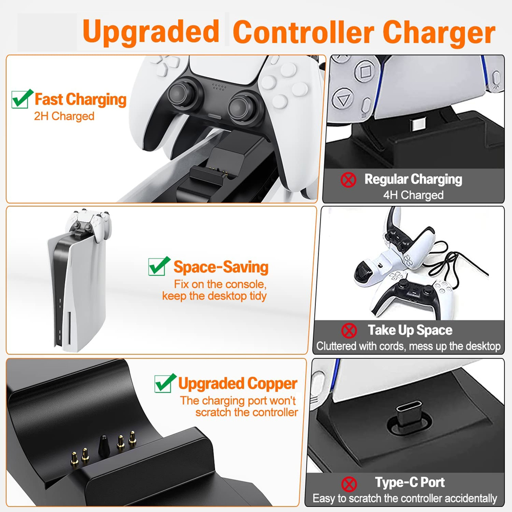 for PS5 Controller Charger Gam - огляд і ціна Gaming Zone Accessories