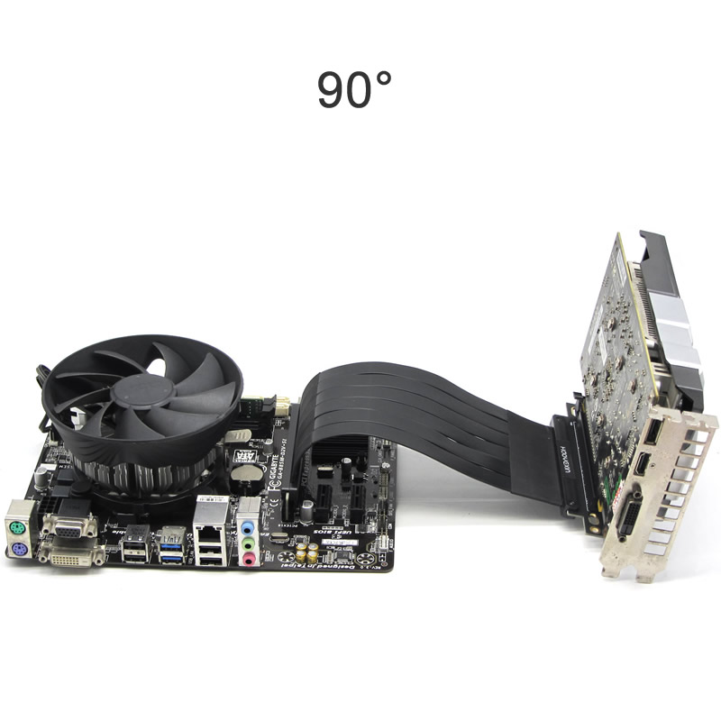 PCIe Riser Cable Graphics Card - огляд і ціна Vertical Gpu Bracket