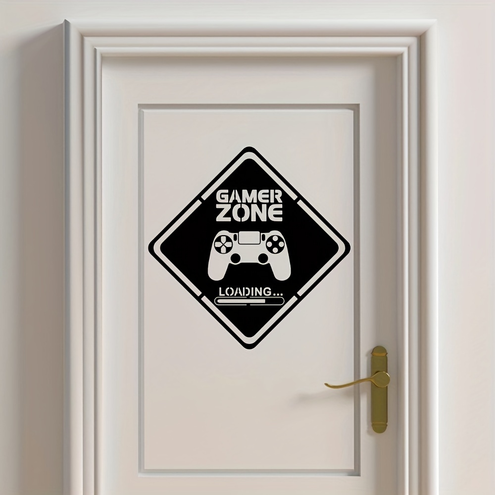 1pc Gamer Zone Door Decal Wall - огляд і ціна Gaming Home Accessories