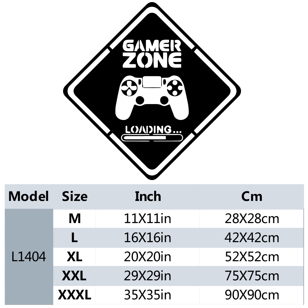 1pc Gamer Zone Door Decal Wall - огляд і ціна Gaming Home Accessories