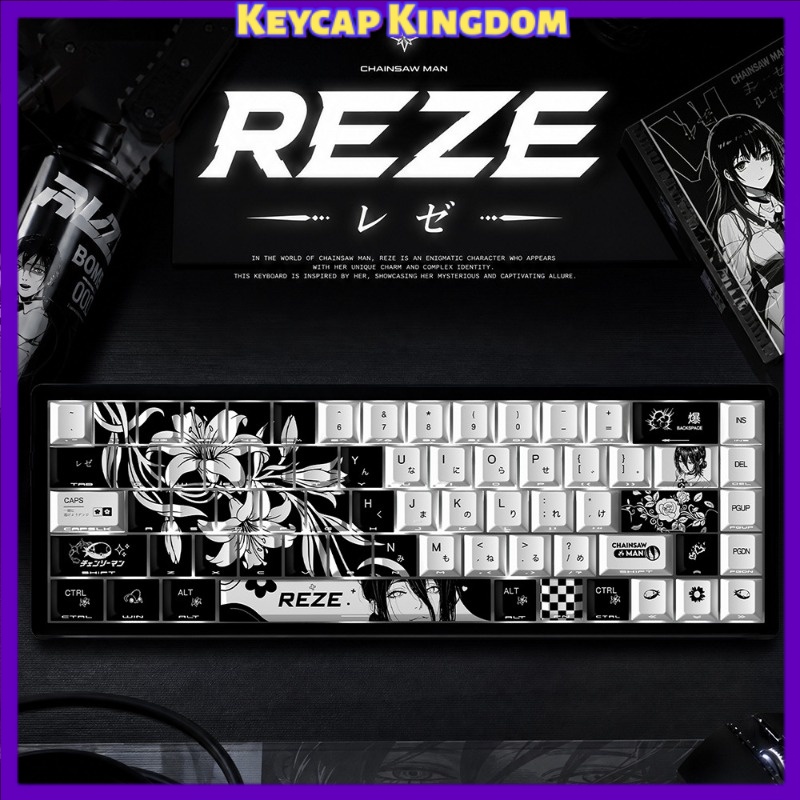 NEW Reze 5.0 Anime Keycaps Cha - огляд і ціна Jjk Gaming Accessories
