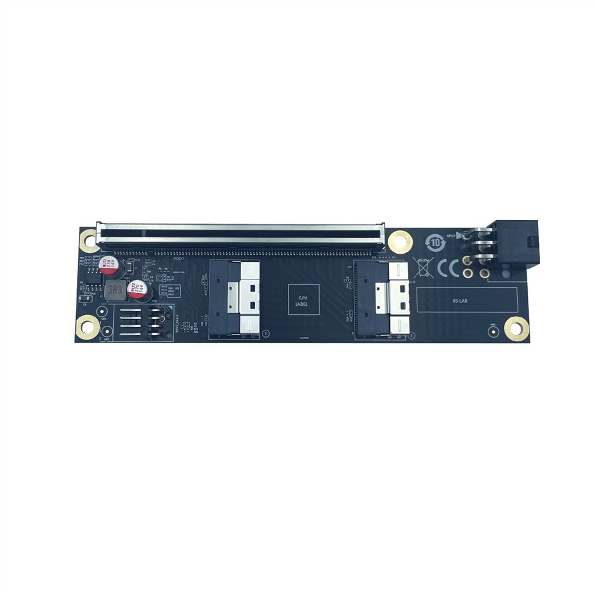 2 Port PCI-E 4.0 X16 to SlimSA - огляд і ціна Vertical Gpu Bracket