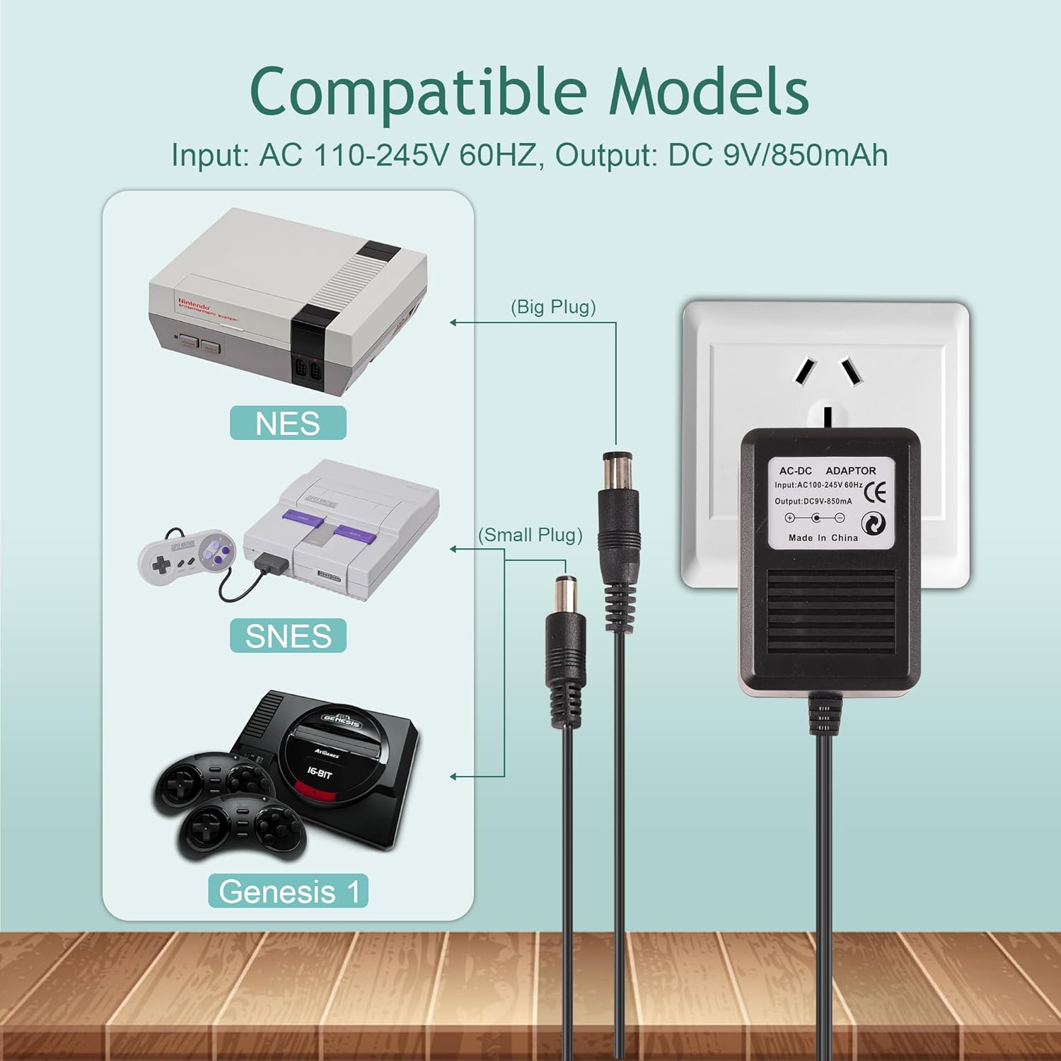 US Plug 3 in 1 AC Power Supply - огляд і ціна Gaming Accessories Dropshipping