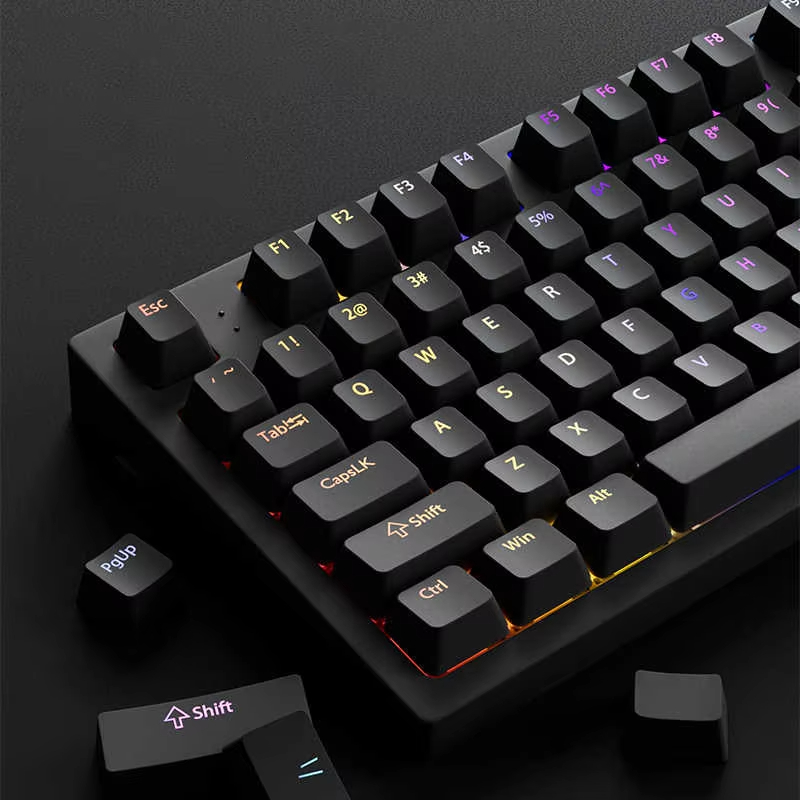 130+ Keys Black Custom Double  - огляд і ціна Gaming Accessories Aesthetic