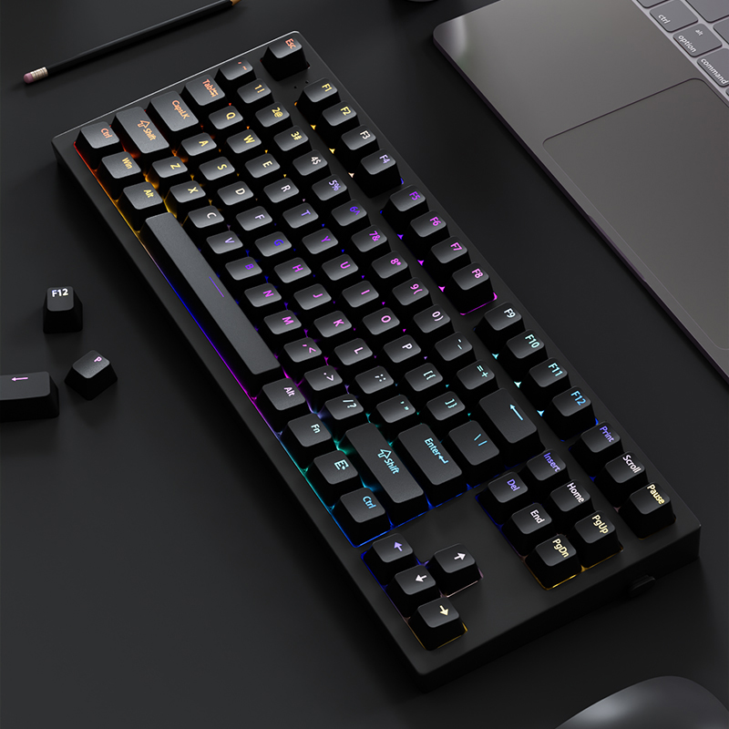 130+ Keys Black Custom Double  - огляд і ціна Gaming Accessories Aesthetic